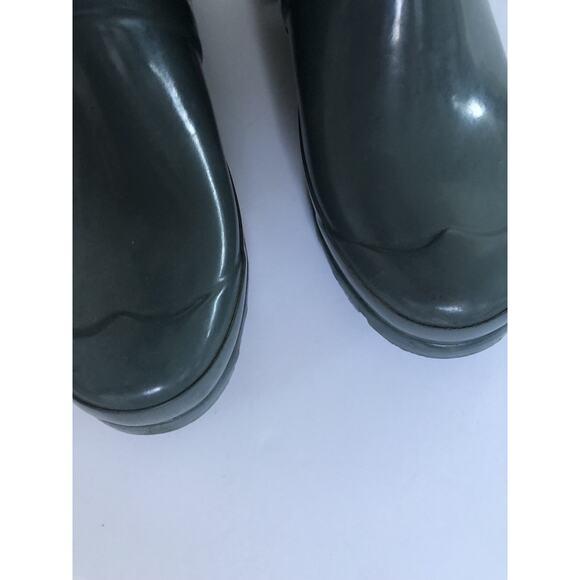 Women's Glossy Gray Hunter Rain Boots - Picture 5 of 8